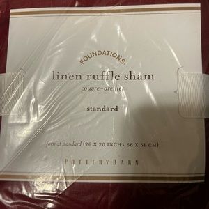 Pottery Barn linen shams